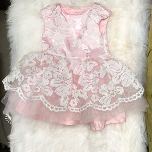Nanette baby pink dress sz. 6-8 mo, summer sleeveless